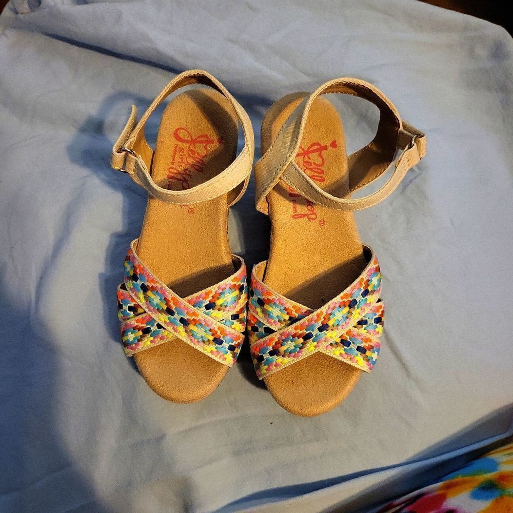 Children's jellypop size11 m wedge sandals NWOT